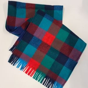 Vintage Plaid Pendleton colorful scarf